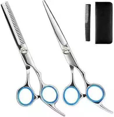 5.5'' Professional Hair Cutting Thinning Shears Barber Hairdressing Scissors Set • £5.99