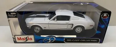Maisto 31800 1:18 Scale 1968 Ford Mustang Cobra GT Jet Diecast Car (White) • $39.99