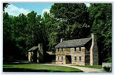 C1950's Spring Mill State Park Pioneer Village View Mitchell Indiana IN Postcard • $6.47