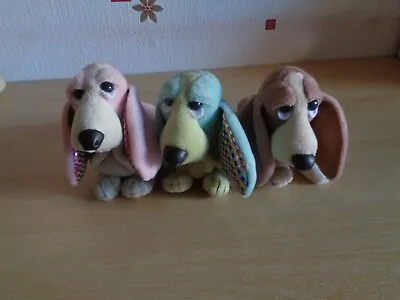 Hush Puppies Plush Set 3 Different Colours Soft Toy Dachshunds • £5.99