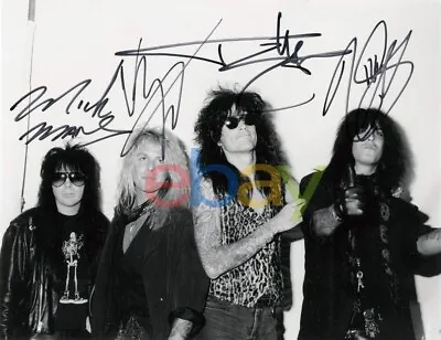 Motley Crue Signed 8x10 Photo From 1989 Very Rare Autographed Reprint • $19.95