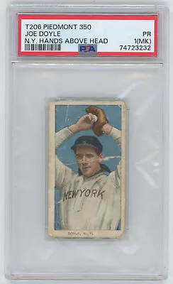 1909 T206 143.2 Doyle (NY Hands Above Head)  PSA 1 Mk 683765  • $109