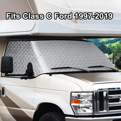 $40.38 • Buy 1x For Ford Class C 1997-2020 RV Motorhome Front Windshield Window Cover