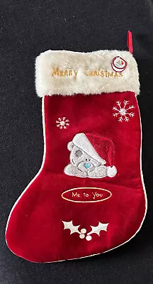 Me To You Tatty Teddy Velvet Christmas Stocking Bnwt • £14.50