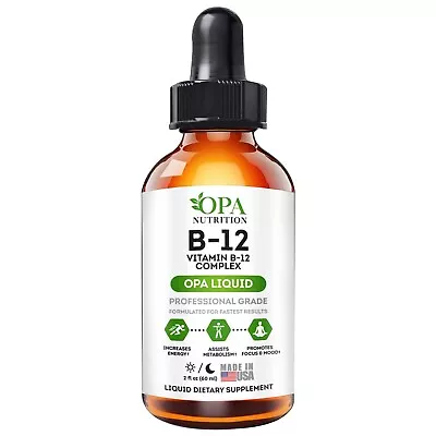 OPA Liquid Vitamin B12 Sublingual Drops For Mood And Cognitive Support - 60 Ml • $29.99