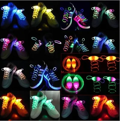 £4.50 • Buy LED Light Up Shoelaces - Awesome Item! Colours Available - Free P&P!- UK SELLER!