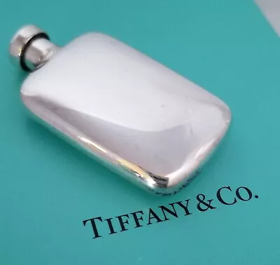 Tiffany &Co Sterling Silver Vintage Travel Purse Perfume Bottle Flask W/ Dabber • $19.95