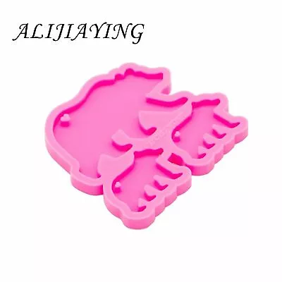 Bear Family Mold Epoxy Key Chain Resin Clay Jewelry Making Silicone Baby Molds • $7.49