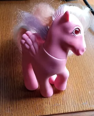 Vintage G1 My Little Pony Twinkle Eyed Locket Pink Figure Gem Eyes Keys 1987 • $25.96