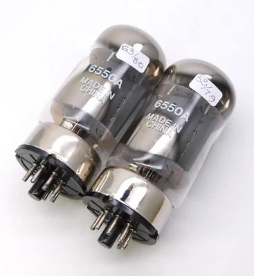 £95 • Buy Matched Pair Made In China 6550A Valves Tubes NOS (V18)