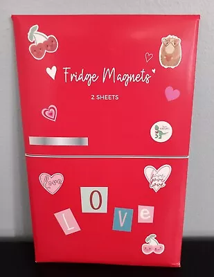 Fridge Magnets 2 Sheets Love Pictures Letters Valentine Couple Cute Brand New  • £9.95