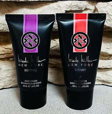 2 X Nicole Miller Body Lotion Cream MYTHIC & WHIMSY 1 Oz TRAVEL SZ New & Sealed! • $17.03