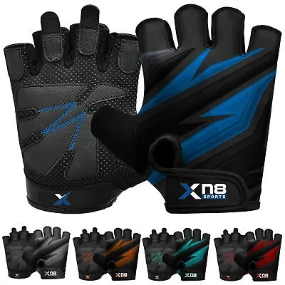 XN8 Weight Lifting Gloves Gym Workout Fitness Training Bodybuilding Wrist Straps • £6.99