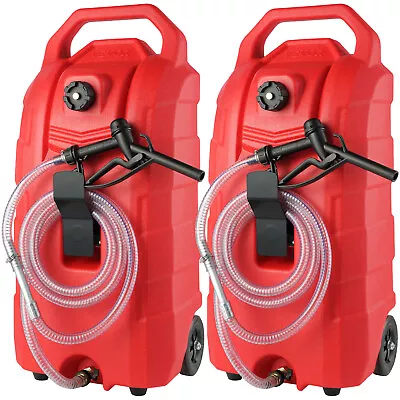 VEVOR 16 Gallon 2PCS Fuel Caddy Portable Gas Storage Tank 7.8 L/min • $216.99