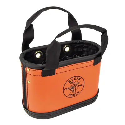 Hard Body Oval Tool Bucket 14 Interior Pockets Tool Bag Storage Klein Tools • $82.13