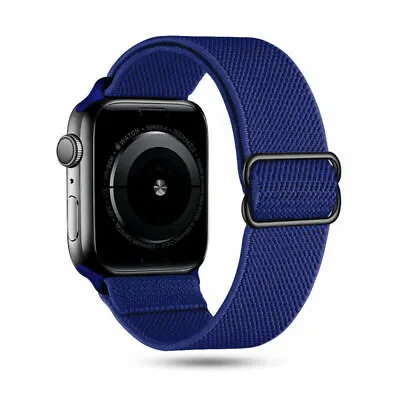 $10.99 • Buy Elastic Nylon Band Sport Strap For Apple Watch Series 7 6 5 4 IWatch SE 41 45mm