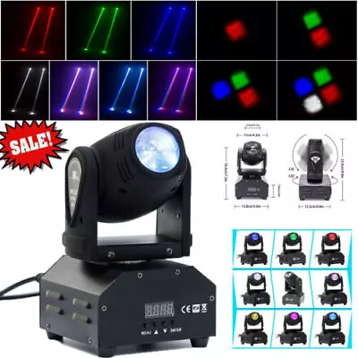 80W RGBW Mini Beam Spot Moving Head Stage Light DMX Club Party DJ Disco Lighting • $64.99