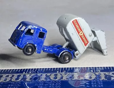 Vintage Matchbox Lesney - Tippax Refuse Collector #15c Garbage Truck - Blue 1963 • $9.95