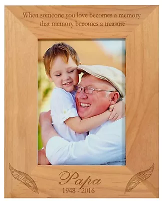 Personalised In Loving Memory Photo Frame Mum Dad Nan Remembrance Keepsake Gift • £18.99