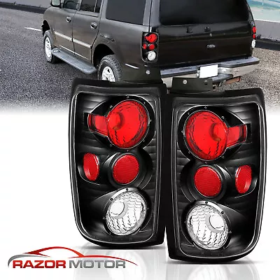 1997-2002 For Ford Expedition Black Brake Tail Lights Lamps Pair • $53.84