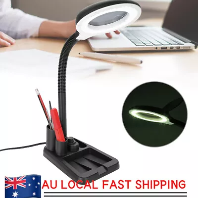 LED Magnifying Glass Desk Lamp For Close Work Craft & Reading Table Light  • $23.98