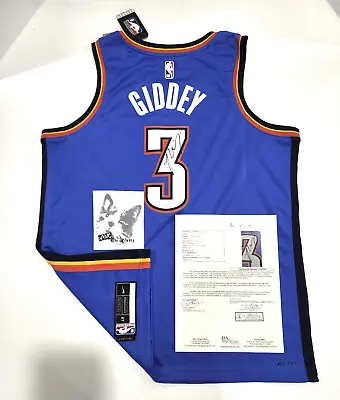 $699 • Buy Josh Giddey Signed Blue Nike Jersey- Rookie Autograph - JSA COA