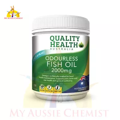 Quality Health Odourless Fish Oil 2000mg 200 Capsules • $20.91