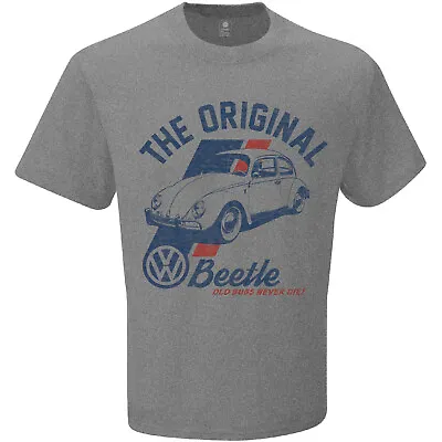 Volkswagen Vw The Original Beetle Heather Grey Short Sleeve Tee Shirt • $16.49