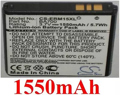 Battery 1550mAh Type BA700 For SONY ERICSSON Nanhu DS • $19.58