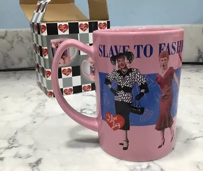 “I Love Lucy” Slave To Fashion Pink Coffee Cup NIB • $15