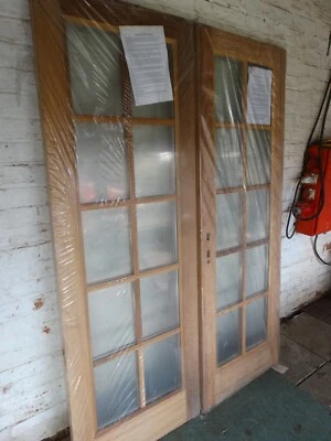 £450 • Buy 5ft Width Hardwood Double Glazed French/Patio Doors Set/Pair.
