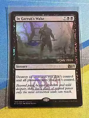 Magic The Gathering MTG M15 Launch Promo IN GARRUK'S WAKE Foil • $2.25