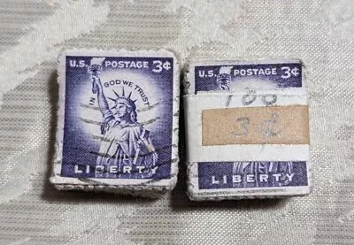 Scott #1035 US Stamp 1954- 3c- Statue Of Liberty- Used - 10 Stamps Total- RARE!! • $4.99