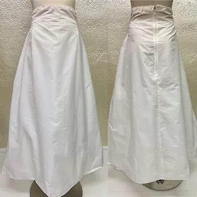 Vintage Ladies White Wedding Dress Petticoat Long High-Waisted Tulle Full Skirt • $32