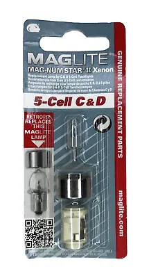 MagLite ML10720 Magnum Star Xenon 5 Cell C&D Replacement Bulb - New - Free P&P • £6.29