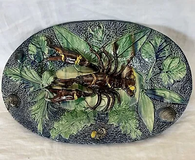 French Majolica Palissy Dish Signed F Maurice  Crayfish • £1285.61