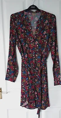 £5 • Buy Bnwt George Multicoloured Button Front Floral Print Dress Size 10 Rrp £16.00