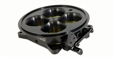 Accufab 4-Barrel 4500 Anodized Black Throttle Body Quad Four Barrel 4B-4500BK • $619.99