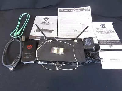 Nady UHF-4 Headset Wireless System Beige For Parts Or Repair Not Working • $25