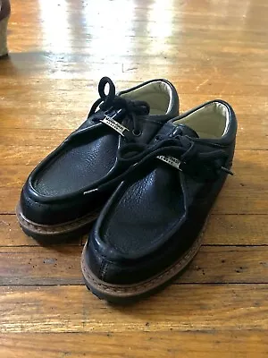 Michel Jordi Switzerland Black Leather Shoes US 4.5 Kids 3.5 UK 35 • $30