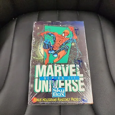 1992 Skybox Impel Marvel Universe Series 3 Factory Sealed Box 36 Packs MINT • $180