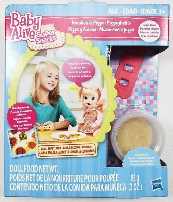 Baby Alive Super Snack Noodles And Pizza Snack Pack Baby Doll Food Hasbro NEW • $17.09