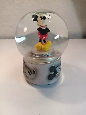 Vintage 1955 Walt Disney Mickey Mouse March Musical SnowGlobe • $18