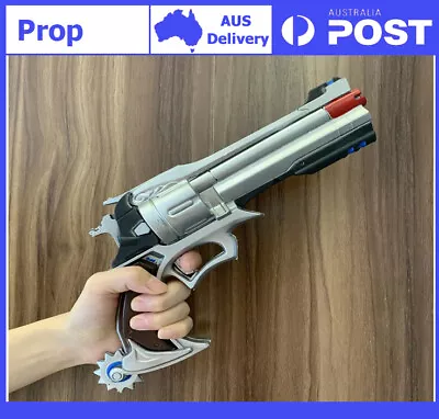 Game OW Cole Cassidy Revolver Weapon Gun 1:1 Cosplay PU Gift Soldier No Shooting • $33.50