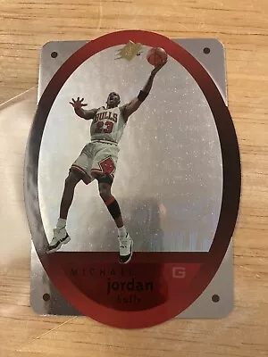 1996 SPX Michael Jordan Die Cut Hologram No. 8 • $5