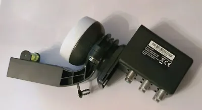 Latest 6 Output Hybrid Lnb Compatible For Q/Freesat Same Satellite Dish • £29.99