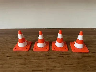 Playmobil 4 X Traffic Cones Police Construction • £0.99