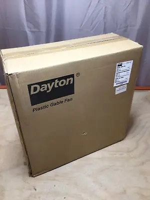 DAYTON 10W197 Plastic 6.8 H 21 W Attic Exhaust Fan Gable Mount 1650cfm • $73.99