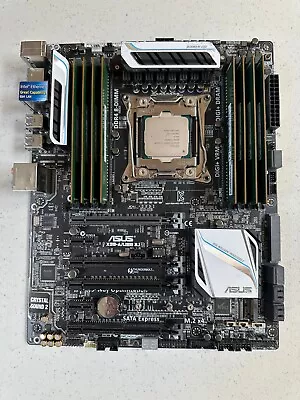 Asus X99-A/USB3.1 LGA2011-3  ATX Motherboard + I7-5820K CPU + 64GB DDR4 • $249