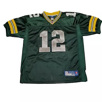 Aaron Rodgers Green Bay Packers Reebok On Field Authentic Stitched Jersey Sz 48 • $26.99